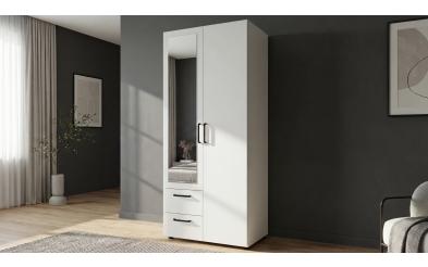 Dulap cu bara pentru umerase si rafturi Bruno S 2 Dulap cu bara pentru umerase si rafturi